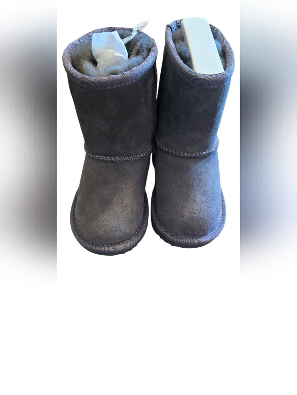 UGG Kids Classic Grey Suede Winter Boots - Size 6 - NWOB